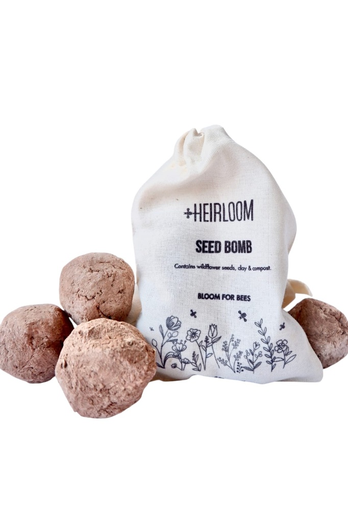 Raw Heirloom Seed Bomb  [ 4 Pieces ]